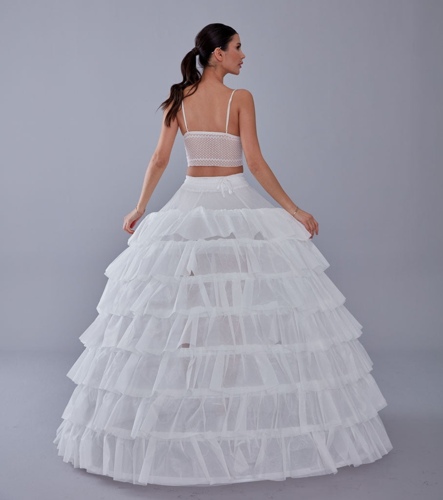 Wedding Dress with Underskirt-Quinceanera Dress Petticoat-Bridal Ball Gown Crinoline