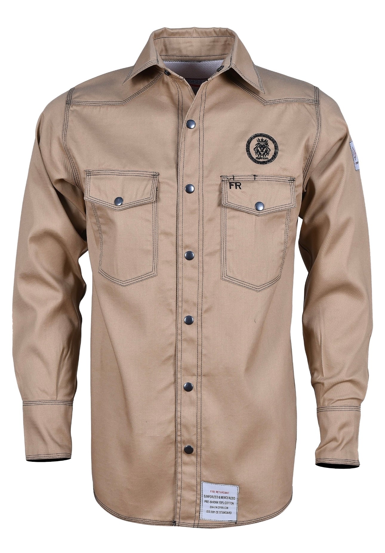 khaki welding FR Shirt