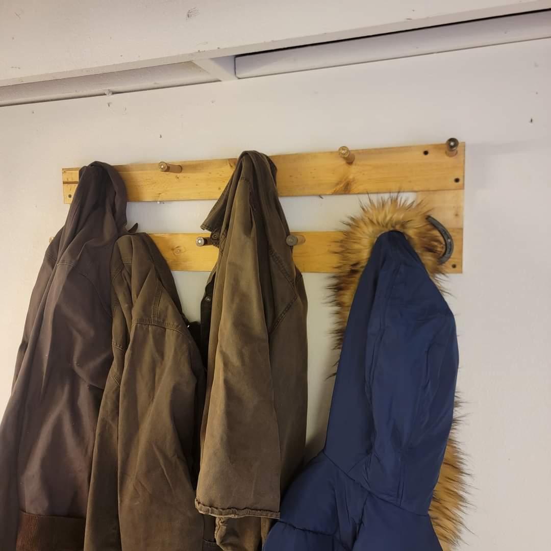 The Trail Boss: 9-Space Wall-Mounted Heritage Coat Rack