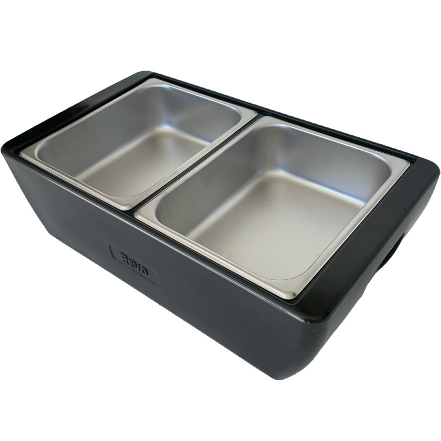 REVO HALF Size Pan Set | Stainless Steel 4" deep | Two 1/2 Size food pans