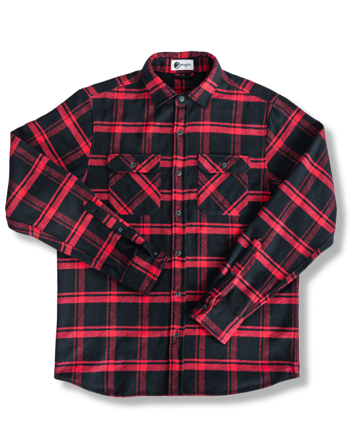 Field Grand Flannel, Huntsman Plaid in Black