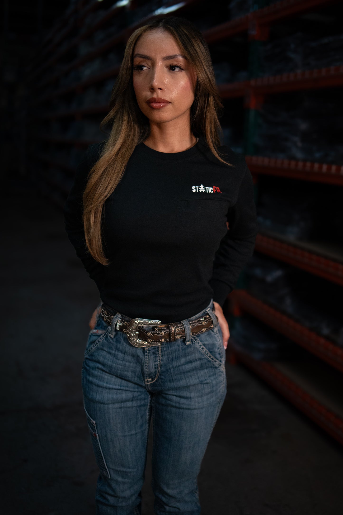 FR Women's Crew Neck - Black