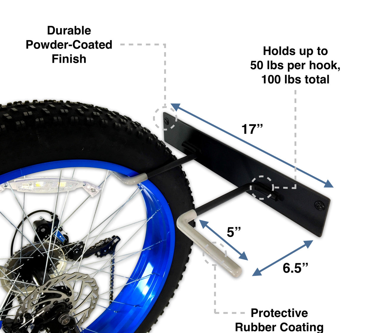 BLAT Fat Tire Bike Storage Rack | 2 Bikes