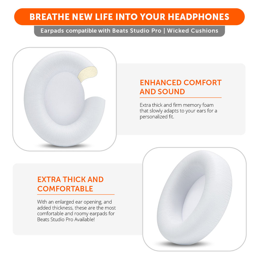 Beats Studio Pro Earpads by Wicked Cushions