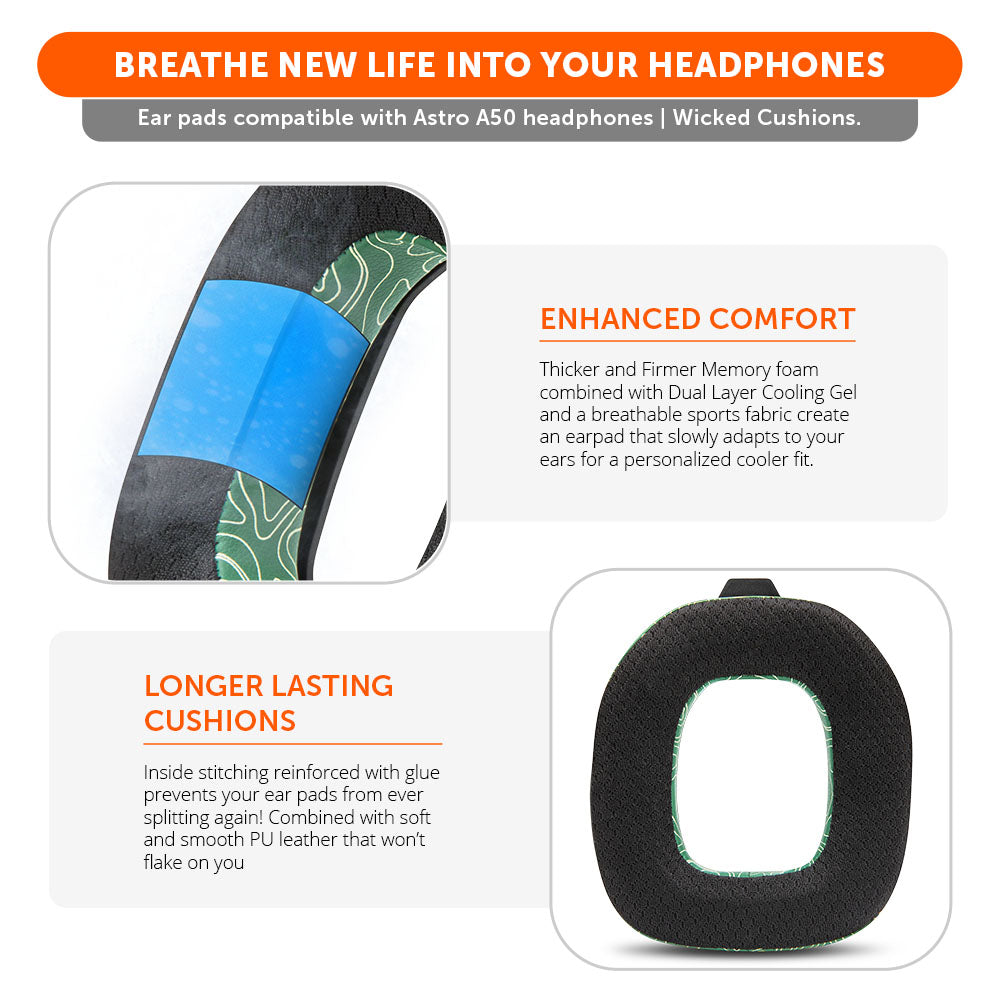 Astro A50 Gen 4, Gen 5 and A50X Earpads - WC FreeZe Cooling Gel