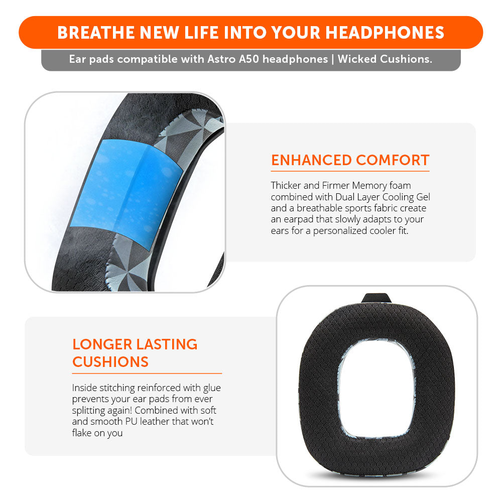 Astro A50 Gen 4, Gen 5 and A50X Earpads - WC FreeZe Cooling Gel