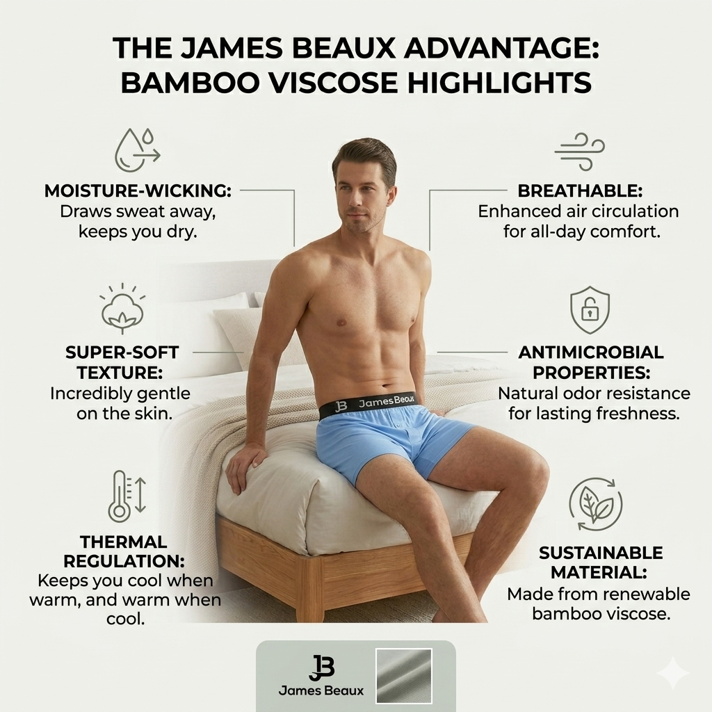 Men's Bamboo Anti-Chafing Boxer Shorts (3-Pack) | Gray