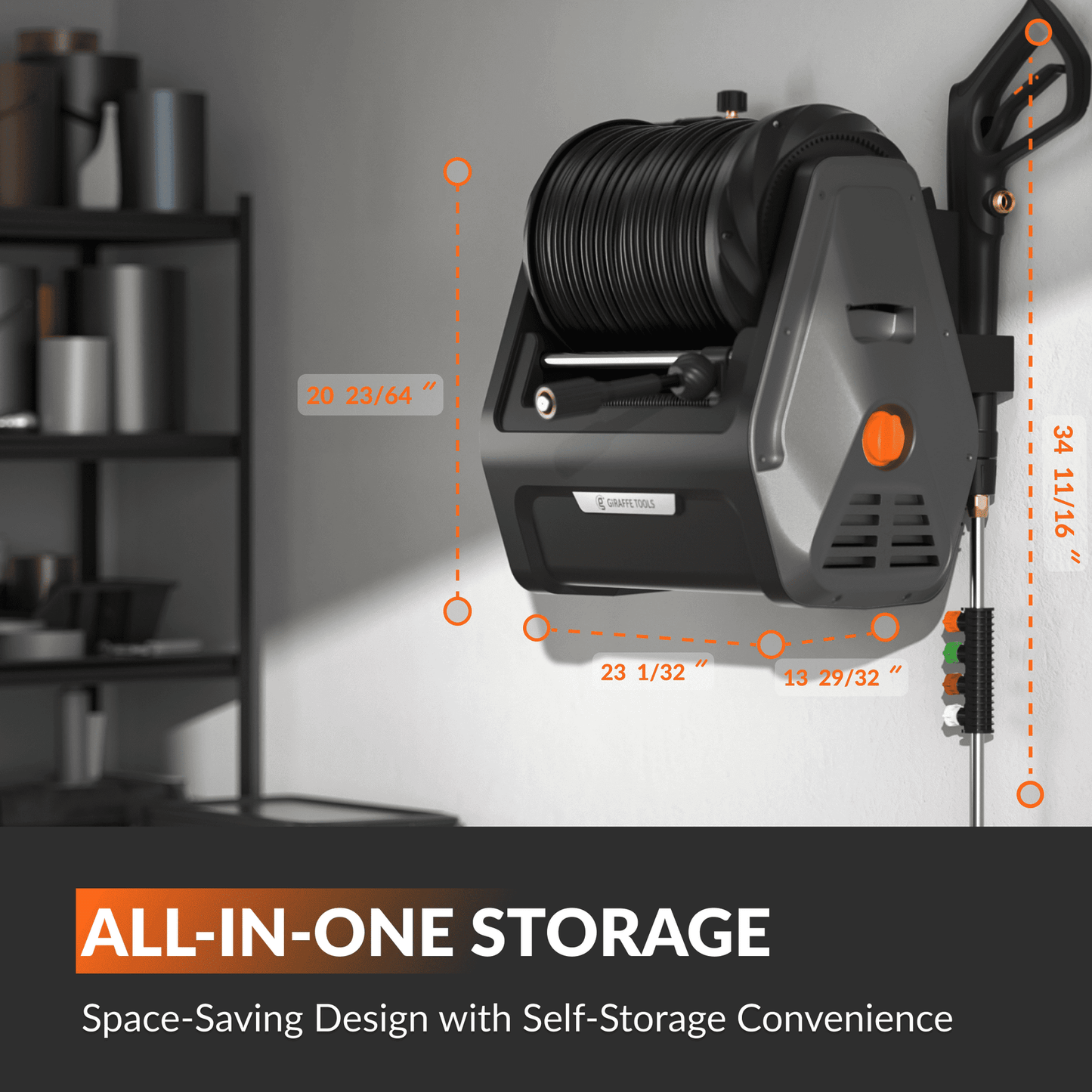 Grandfalls Retractable Pressure Washer Essential