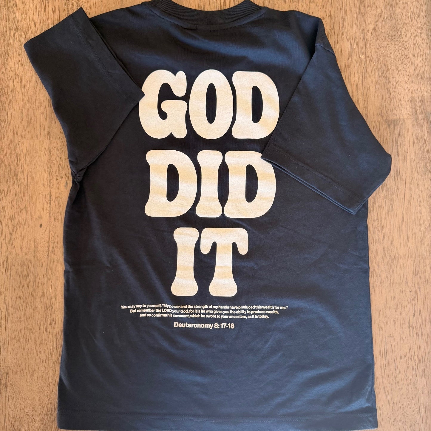 God Did It - Oversized Tee: 100% ring-spun cotton