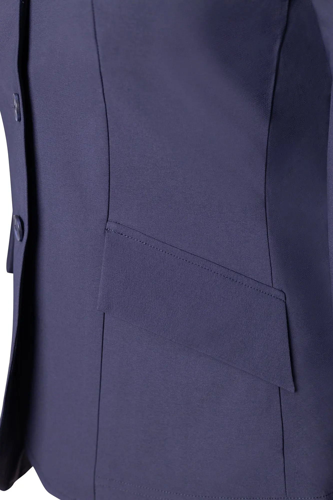 Grand Prix Ladies EQJ 3 Button Show Coat, NY Tech Fabric, Navy