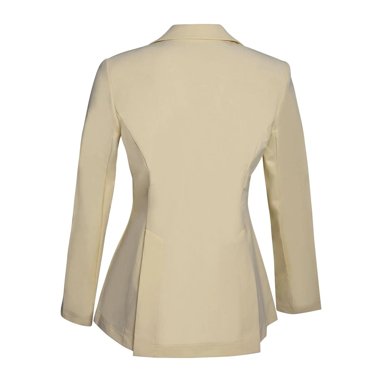 Grand Prix Quinn Show Jacket, 4 Button Front with Hidden Zipper Closure, Butter