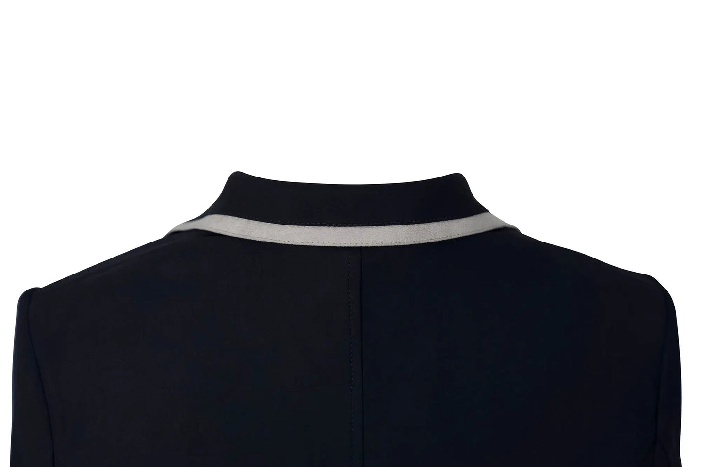 Grand Prix Saltare Premio 4 Button Riding Show Coat, Navy with Grey