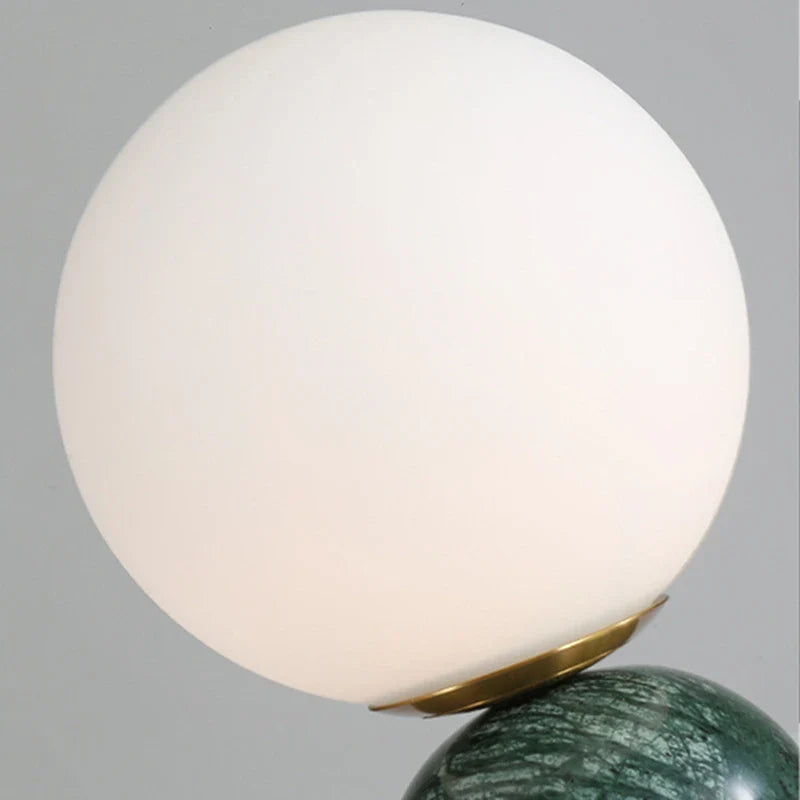 Nordic Bedside Marble Round Glass Table Lamp For Living Room Study Dining Light Luxury Hot Sale Bedroom Furniture