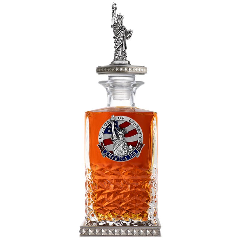 America's 250th Anniversary Statue of Liberty Heritage Decanter w/ 3D Top-Diamond Accents