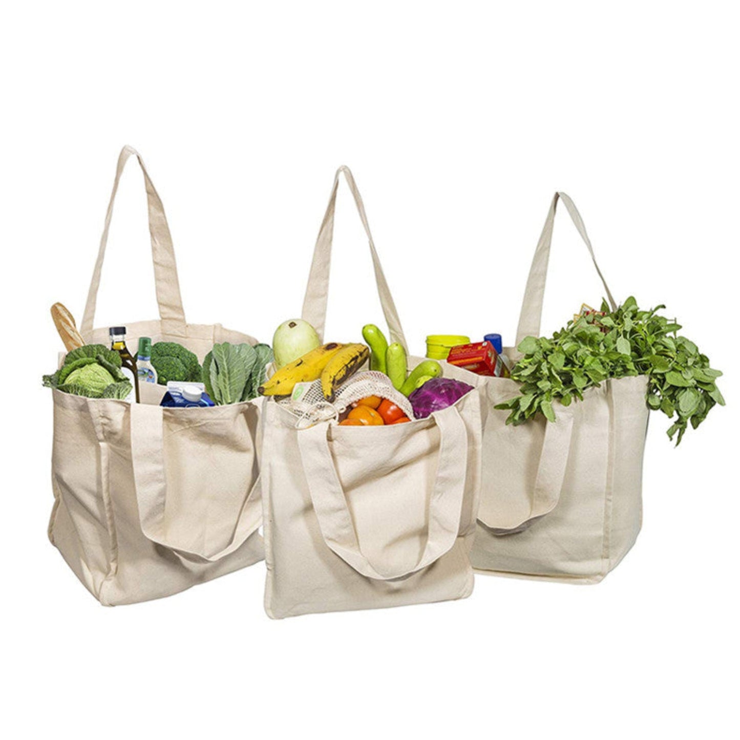 Reusable Tote Mesh Bag w/6 Internal Sleeves.