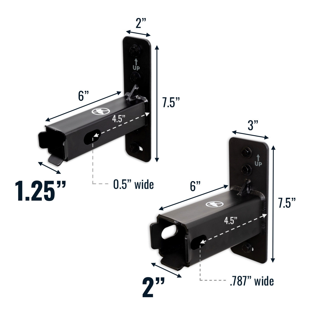 2" Hitch Wall Mount | Holds Bike or Cargo Car Rack