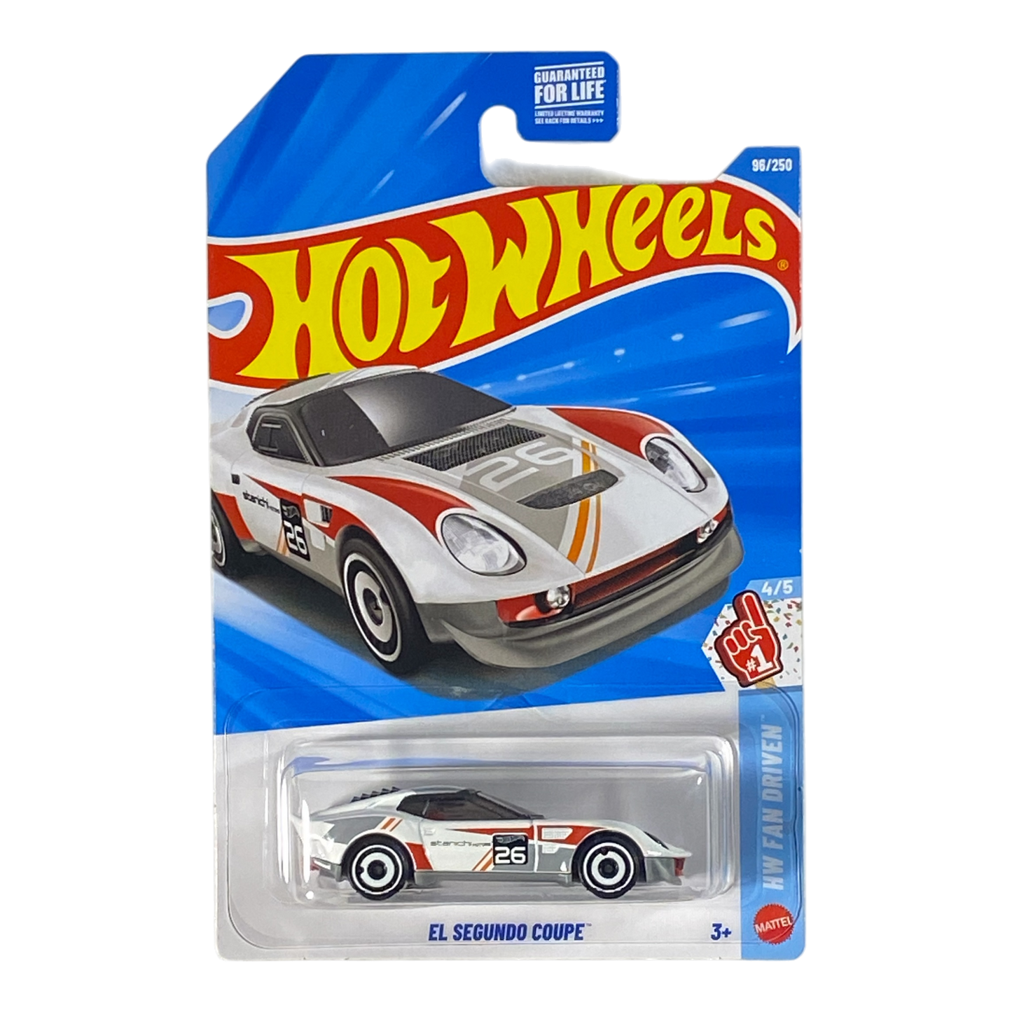 White Hot Wheels El Segundo Coupe HW Fan Driven