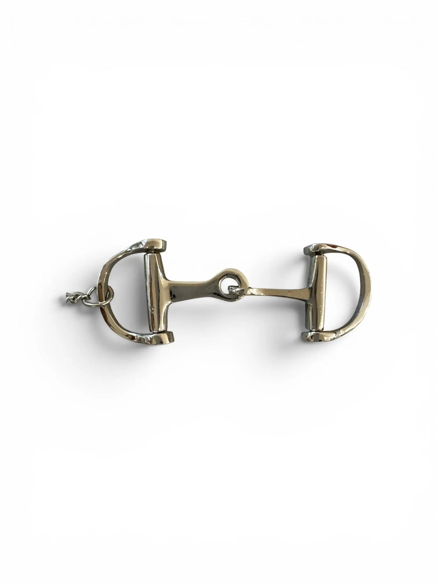 Huntley Equestrian Silver D-Bit Keychain