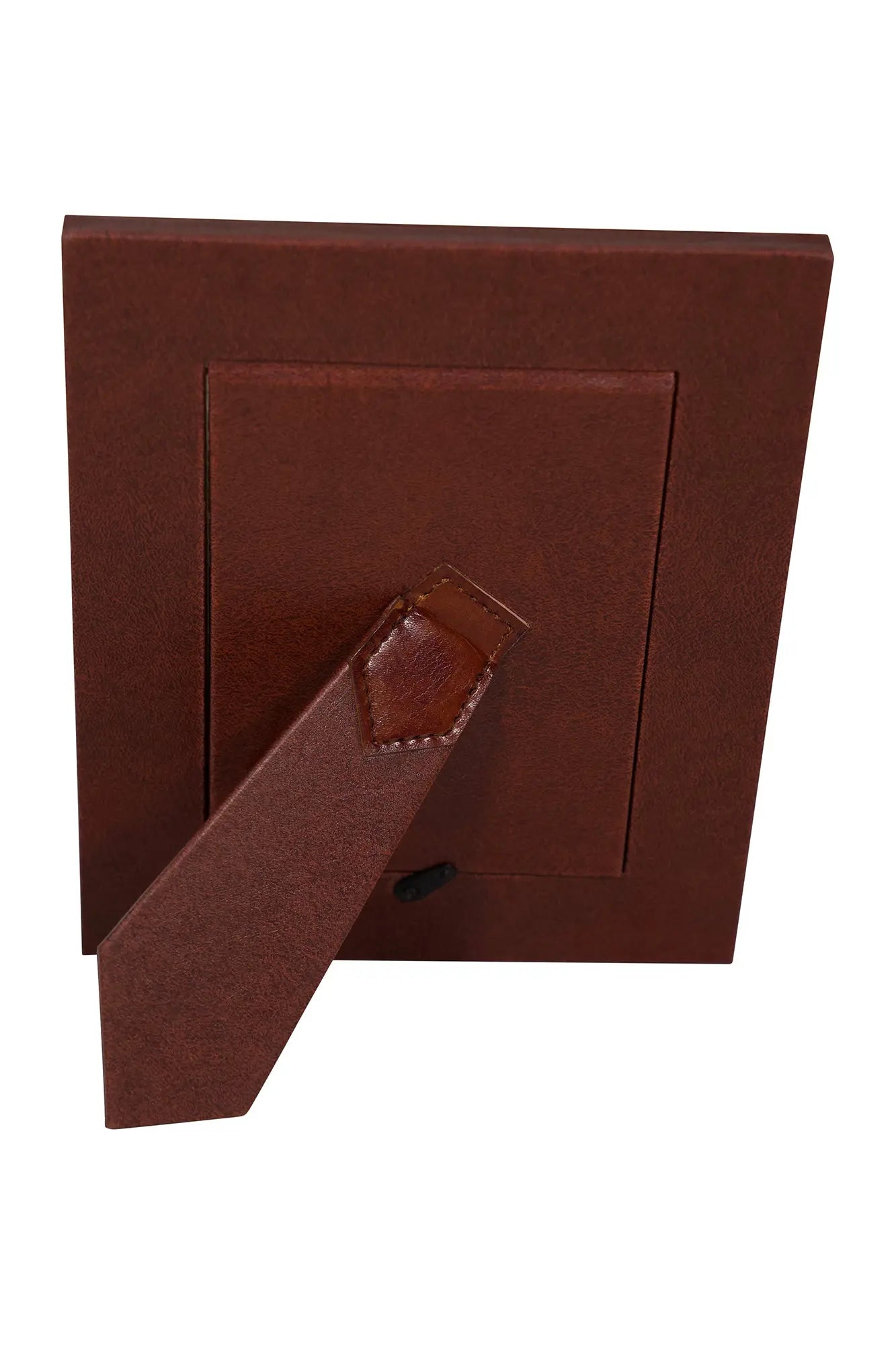 Huntley Pet Leather Picture Frame with Silver Bone Accent