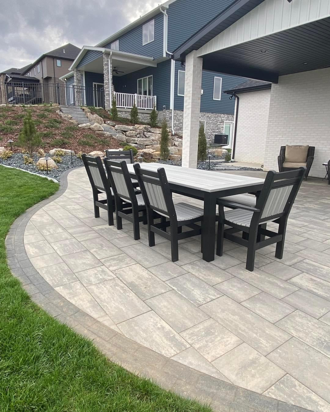 Post Leg Outdoor Dining Table