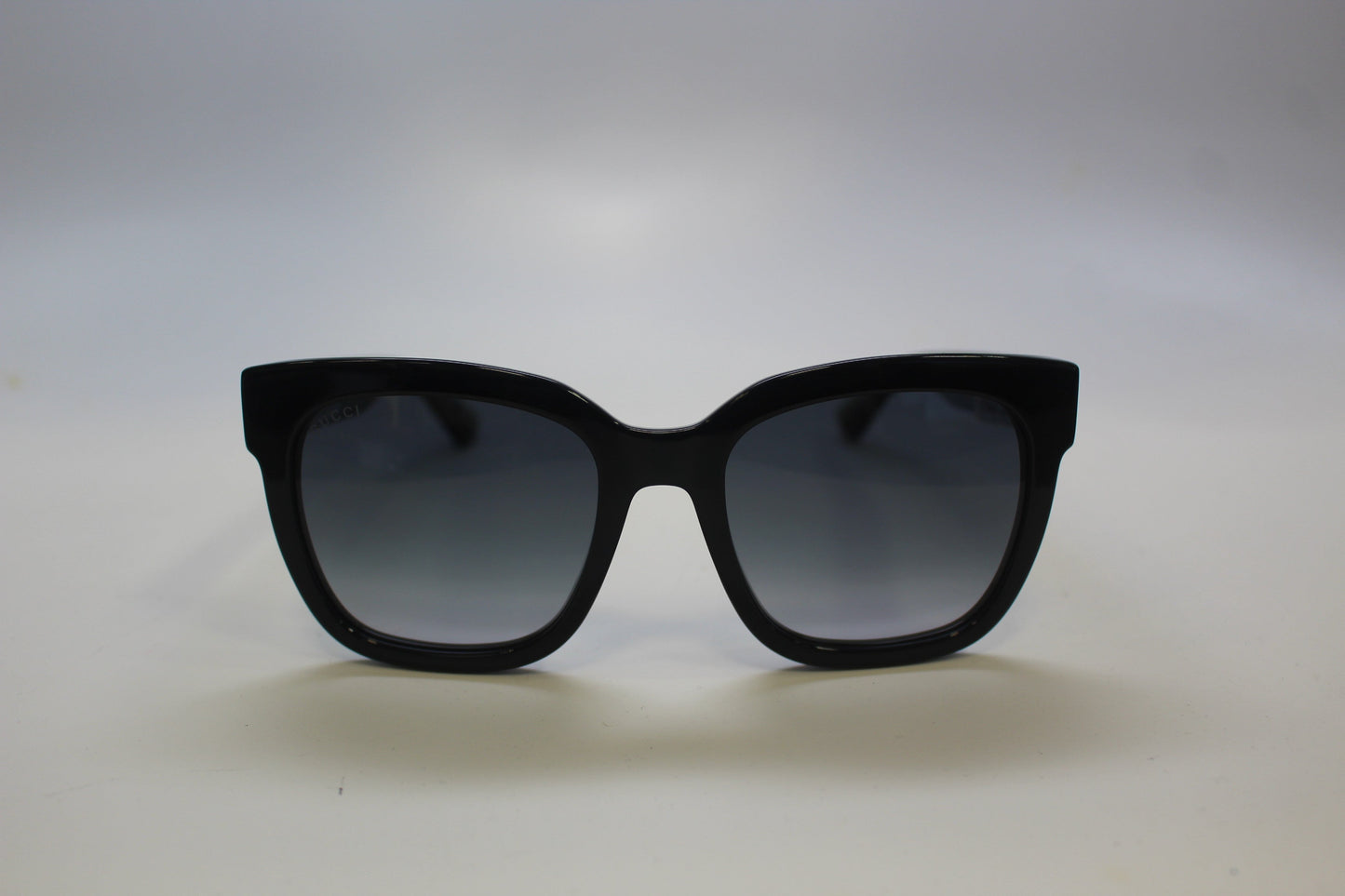 Gucci GG0034SN-002 54 mm Women’s Sunglasses – Black Acetate Frame with Grey Gradient Lenses | Authentic Luxury Eyewear
