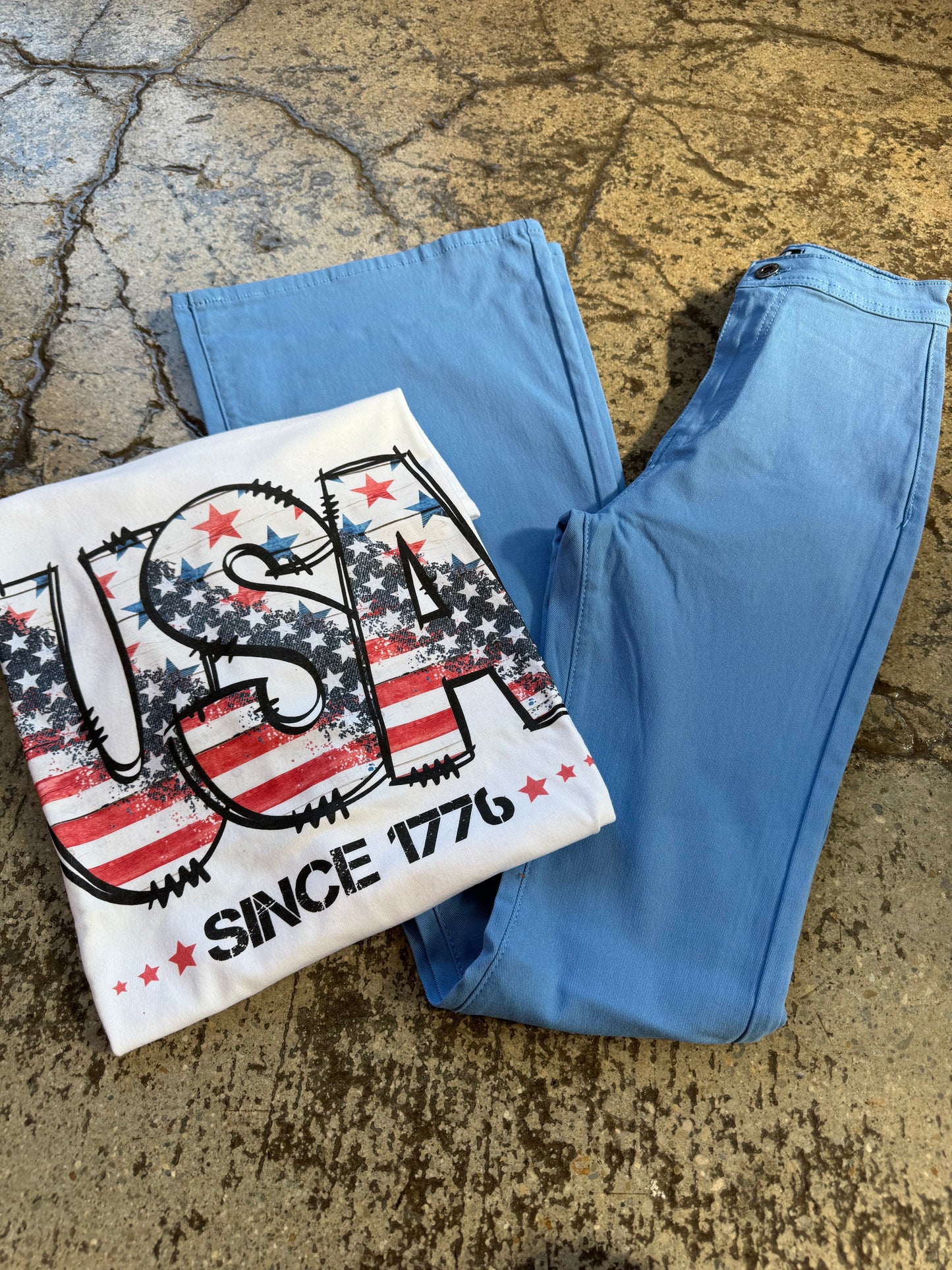All American Flare Bundle (1 Fiona Flares + 1 Graphic Tee)