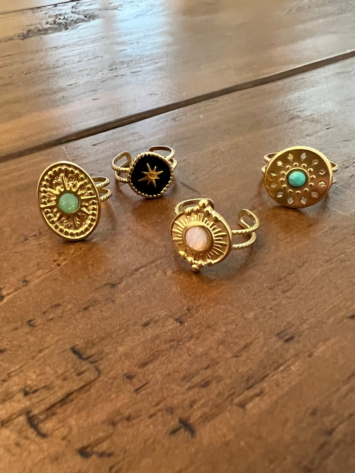 colorful adjustable ring