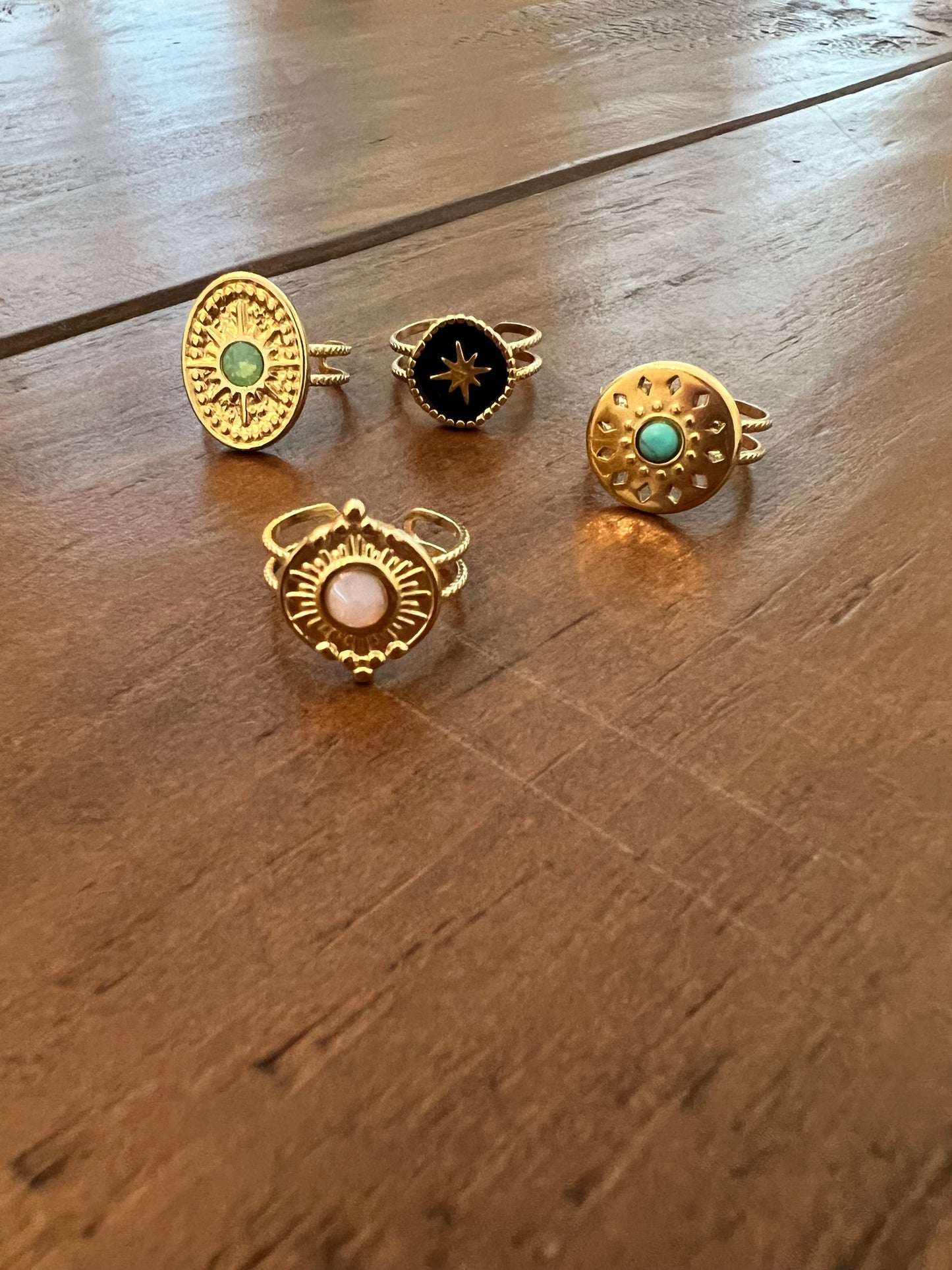 colorful adjustable ring