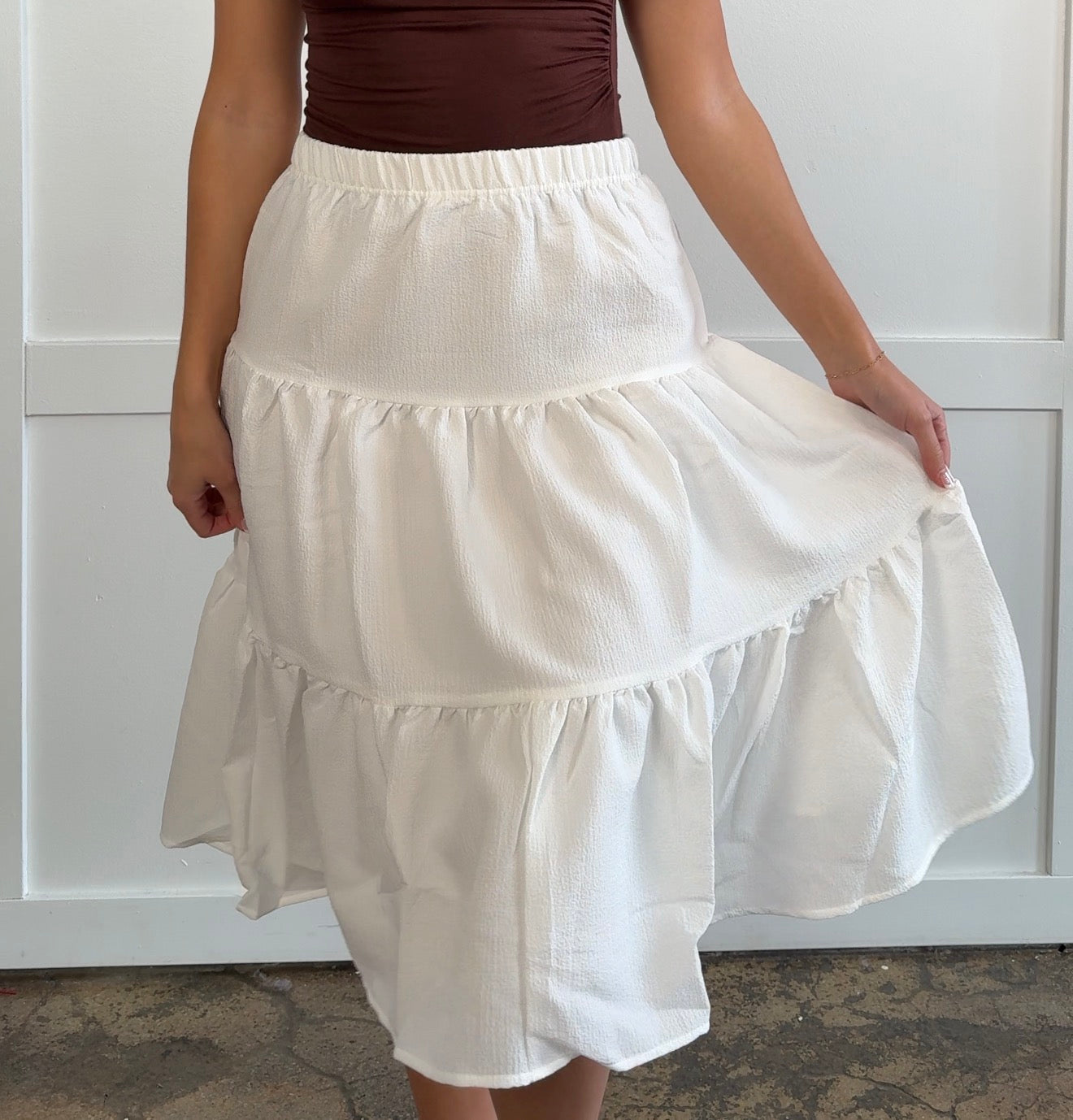 Holly Tiered Midi Skirt
