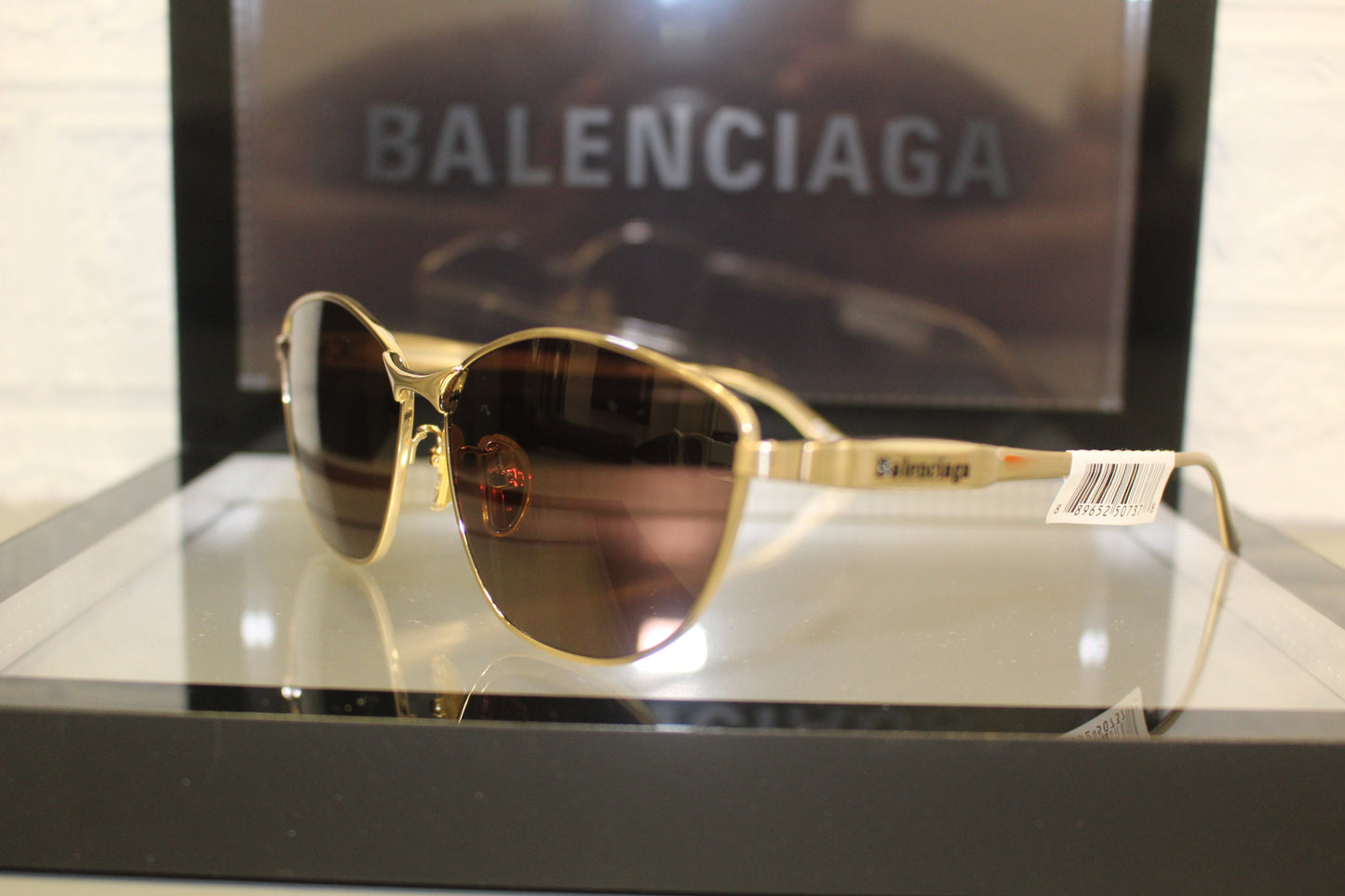 Balenciaga BB0358SK-003 Women’s Sunglasses – Metal Frame, 62mm