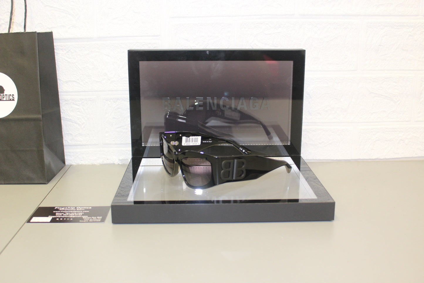 Balenciaga BB0321S-001 Women’s Sunglasses – Recycled Acetate, 57mm
