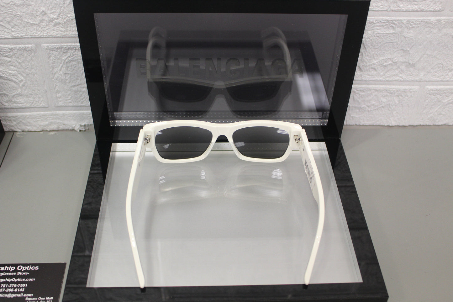 Balenciaga BB0262SA-003 Unisex Sunglasses – Recycled Acetate, 56mm
