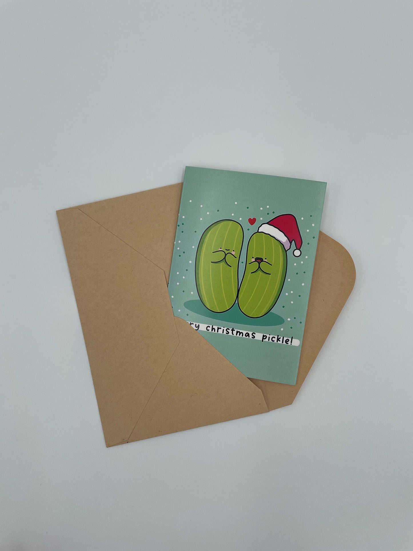 Unique Pickle Greeting Card for Fun Birthday and Christmas Messages