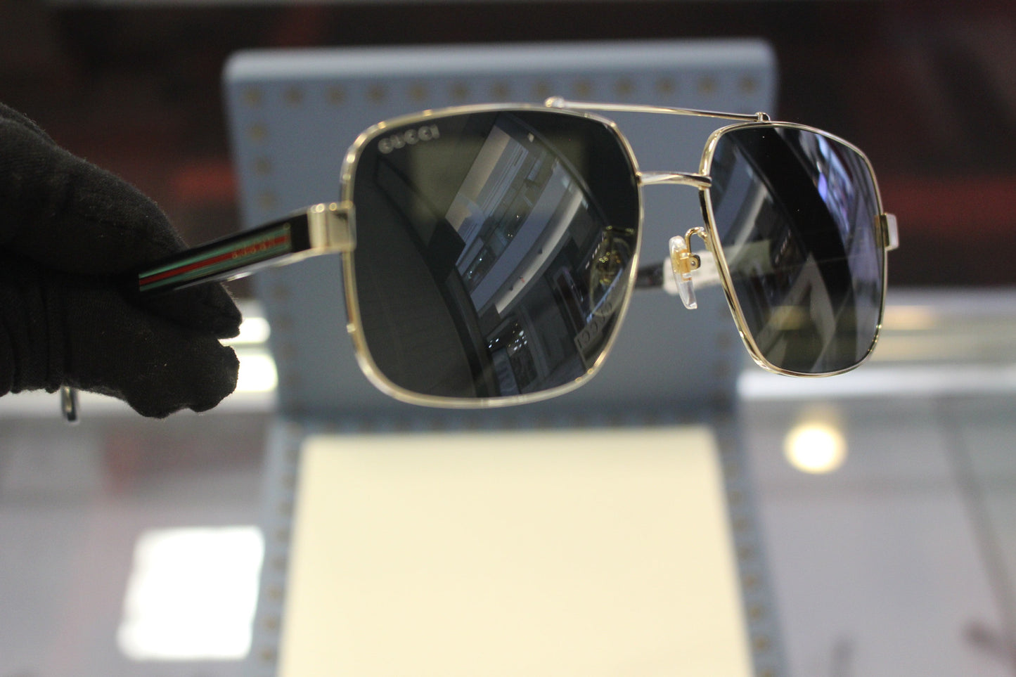 Gucci GG0529S-001 60 Men’s Sunglasses | Gold Metal Frame | Authentic Luxury