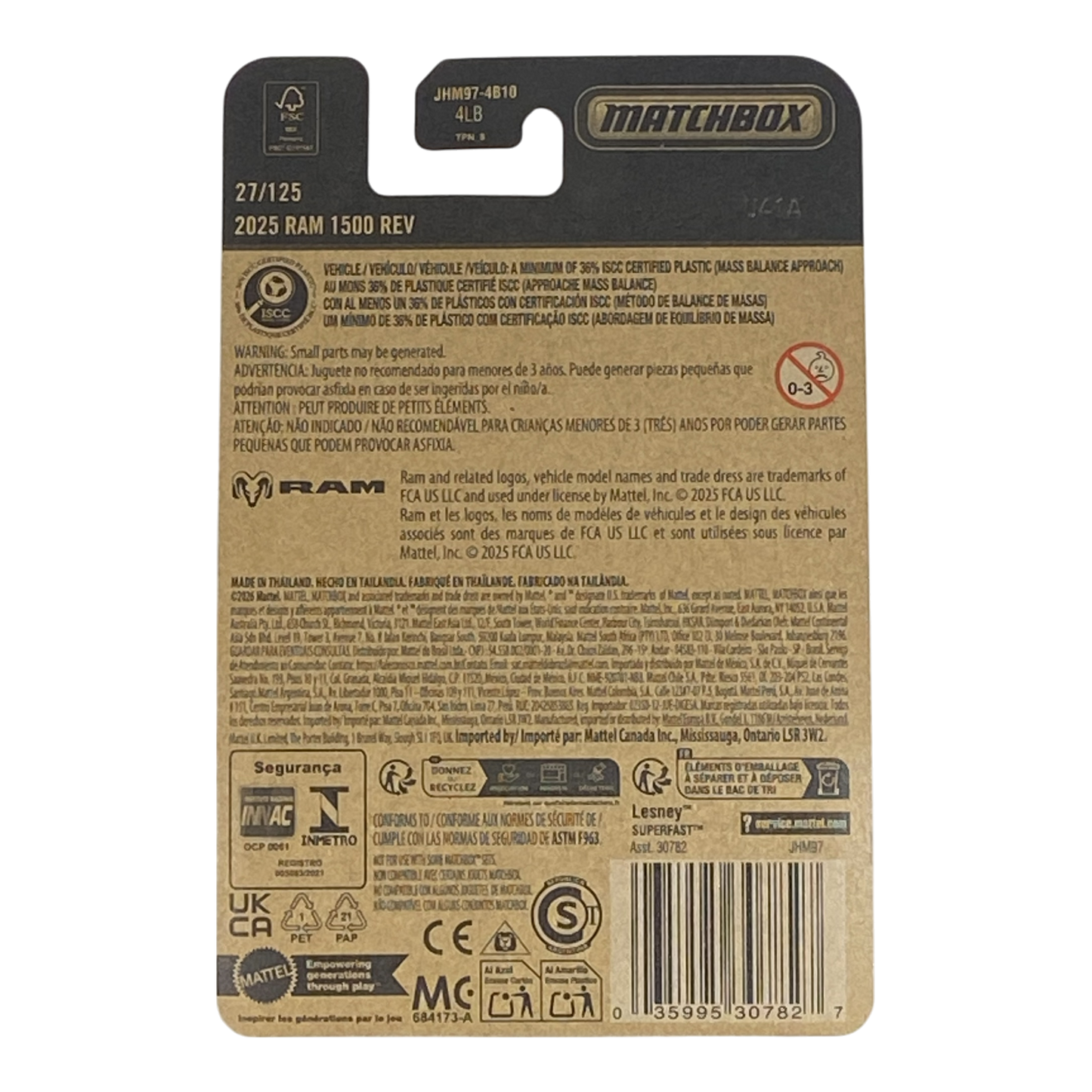 Matchbox 2025 Ram 1500 REV | 2026 Matchbox Series 27/125
