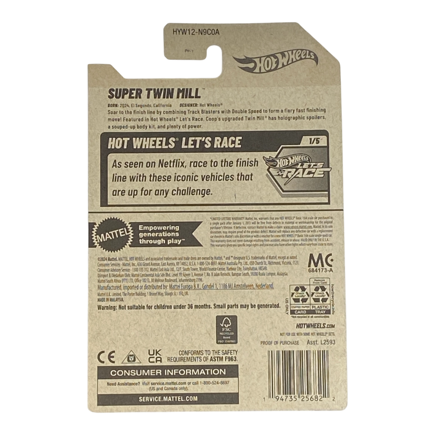 Hot Wheels Super Twin Mill | Let's Race Series 1/5