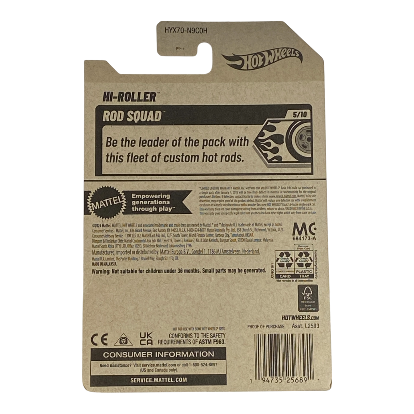 Hot Wheels Hi-Roller | Rod Squad Series 5/10