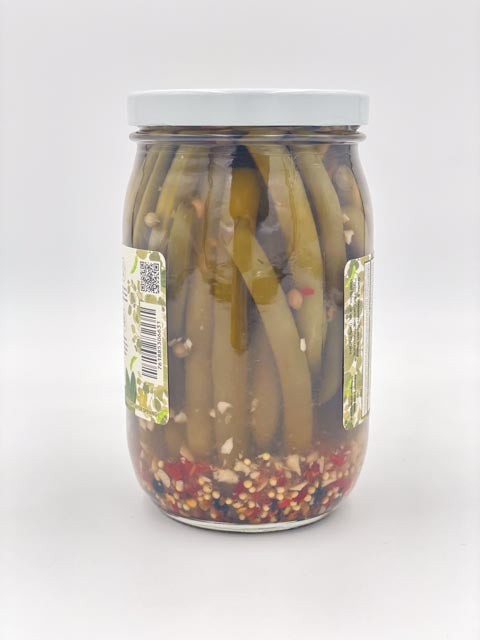 The Pickled Spicy Green Beans - Bold & Zesty Snack