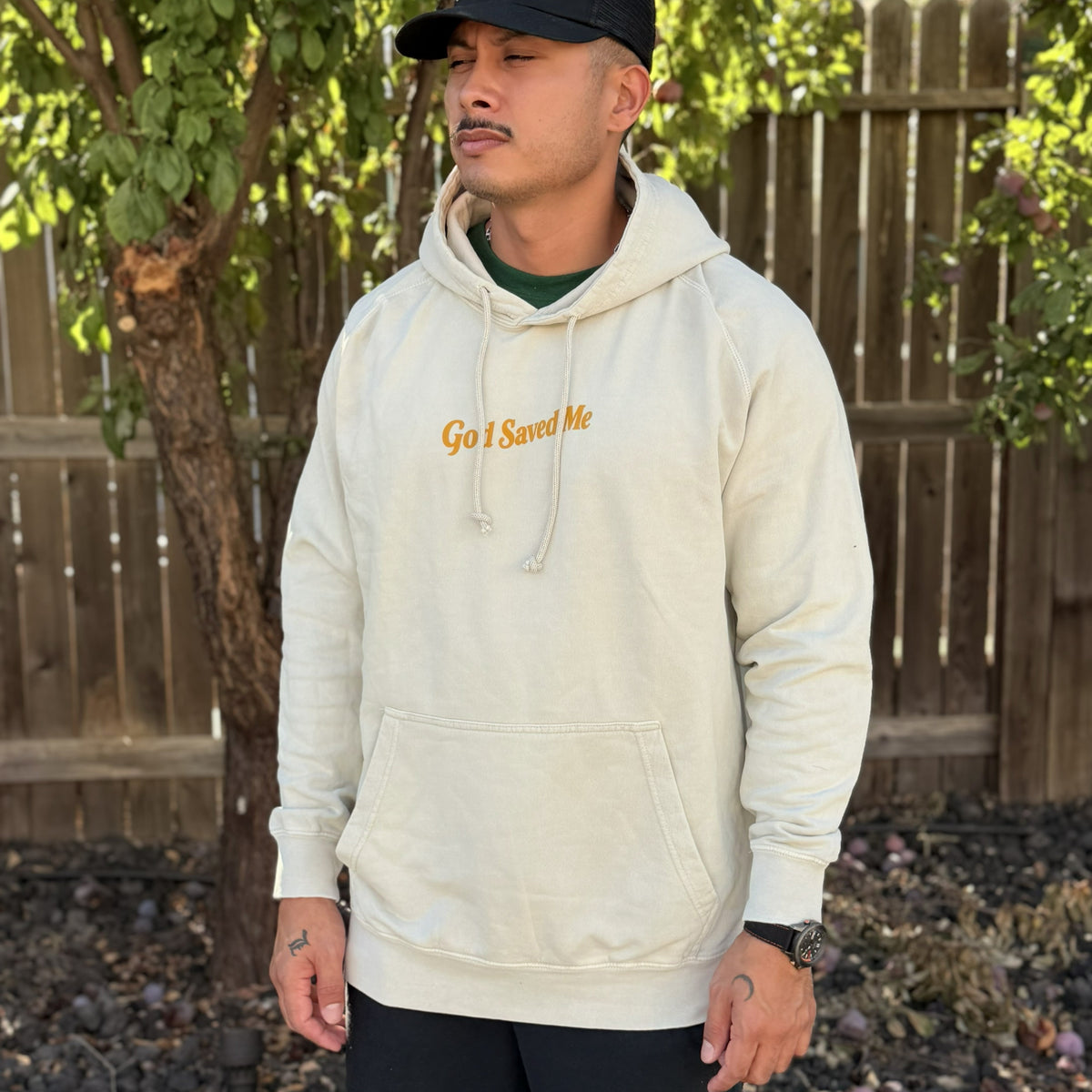 Olive Tree Hoodie: 100% ring-spun cotton