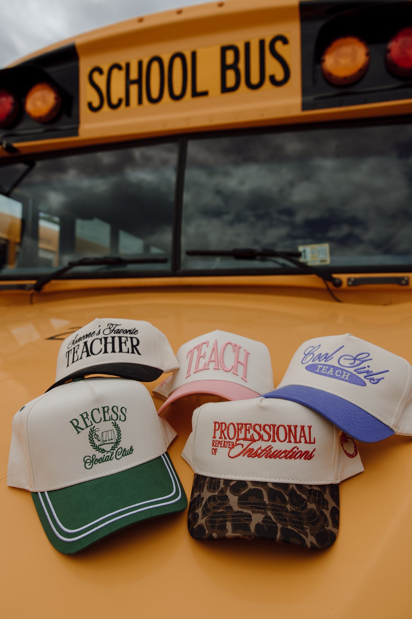 Cool Girls Teach - Periwinkle Vintage Trucker Hat