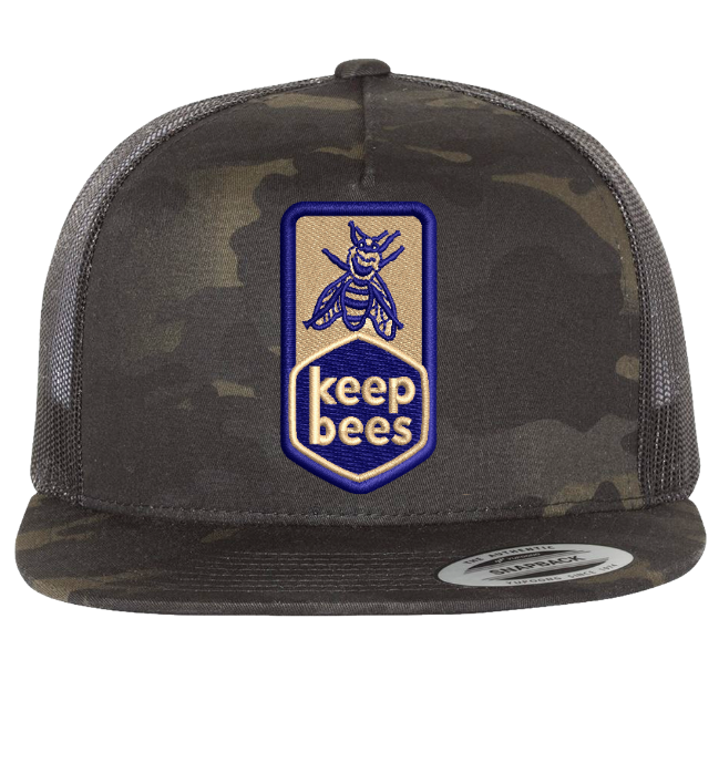 Woven Keep Bees Trucker Hat