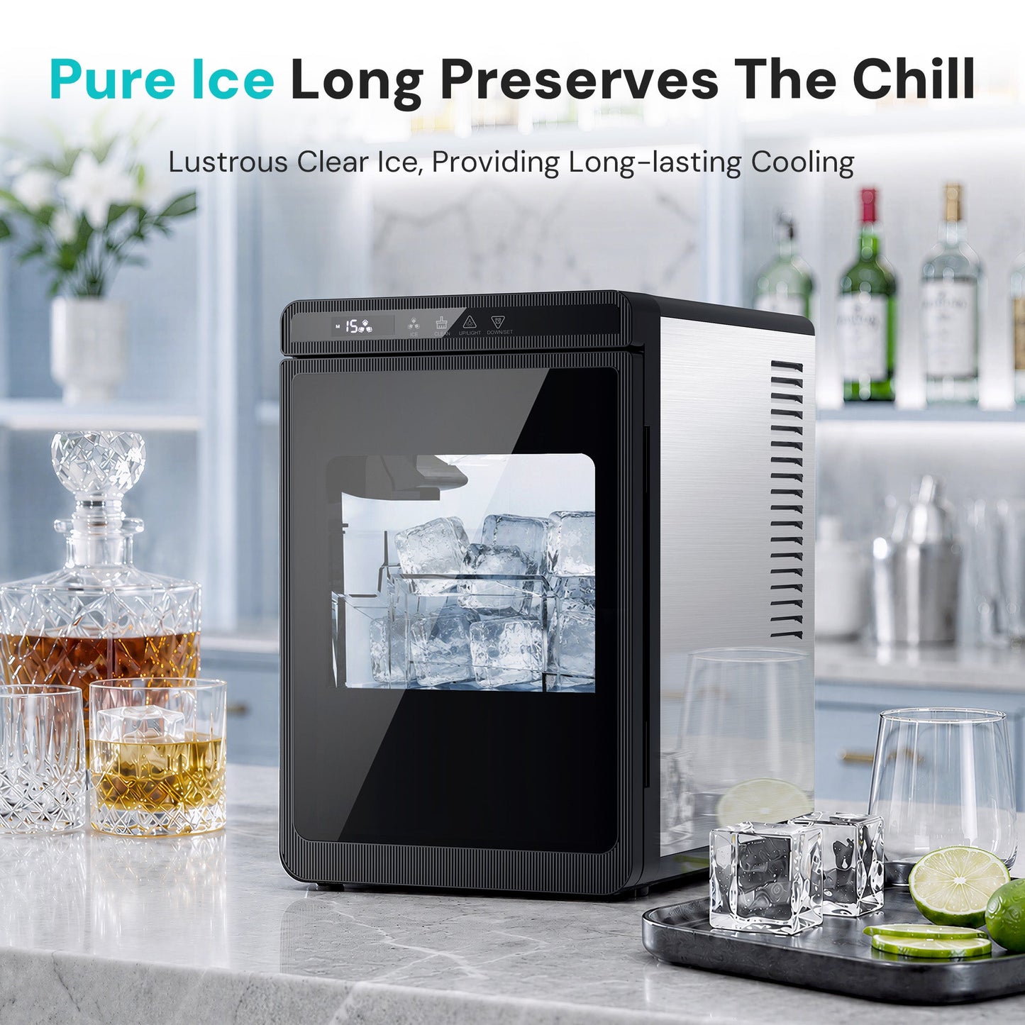 Kismile Clear Square Ice Cubes Maker 58003RIM0