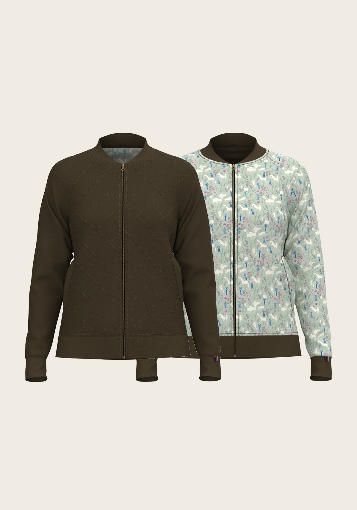 Grapeleaf Rosettes Reversible Jacket