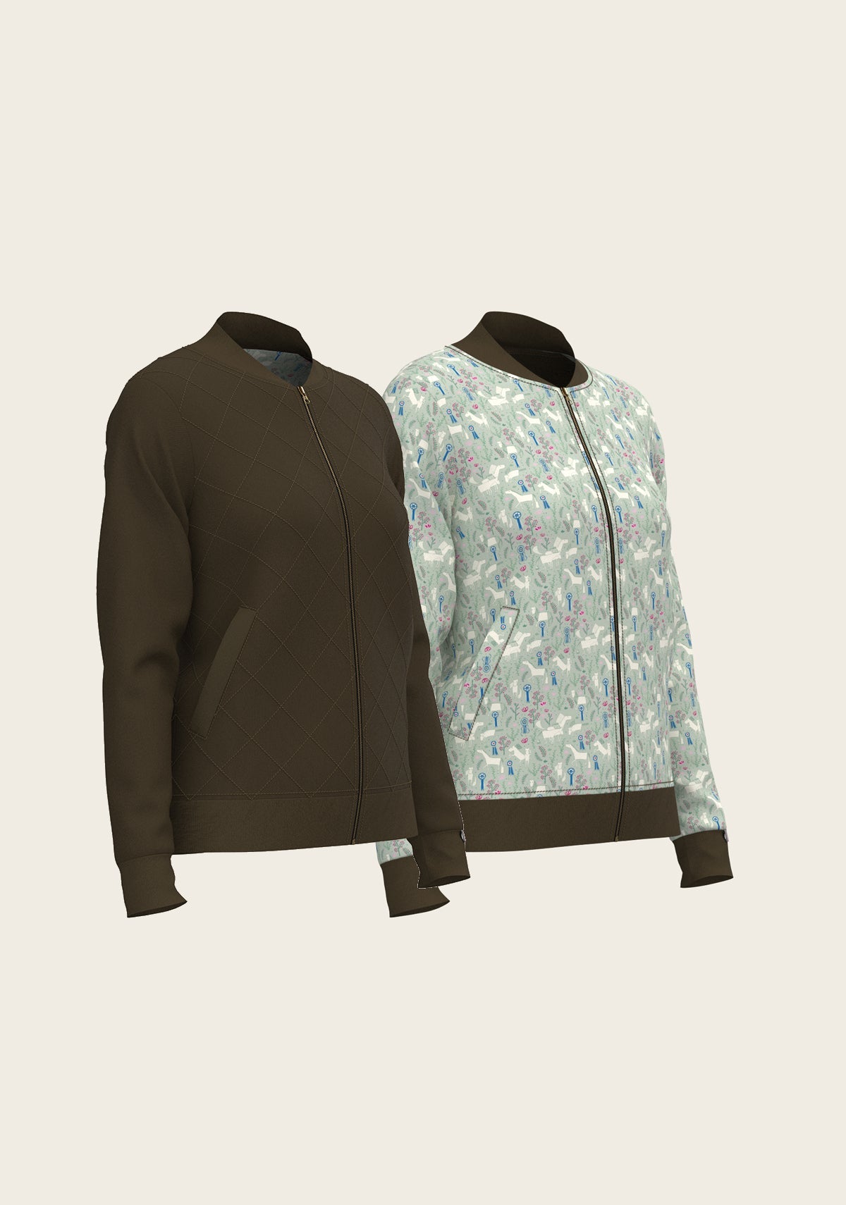 Grapeleaf Rosettes Reversible Jacket