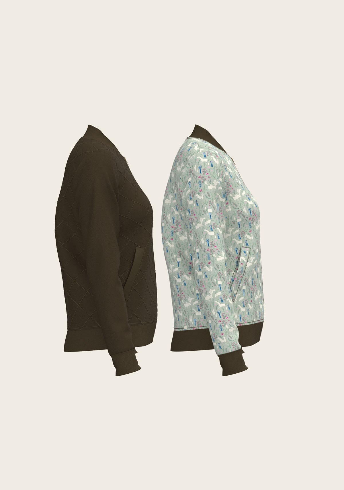Grapeleaf Rosettes Reversible Jacket