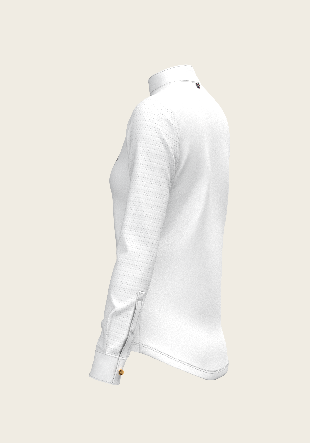 White with Forest on Navy Inner Details Long Sleeve Show Shirt