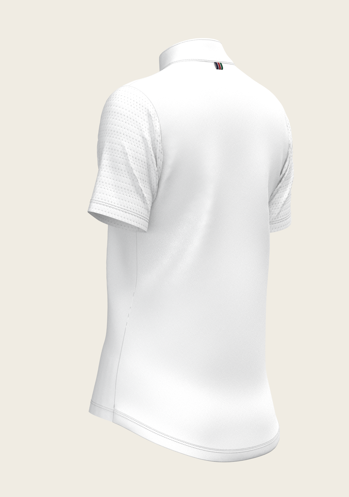 White with Forest on Navy Inner Details Short Sleeve Show Shirt
