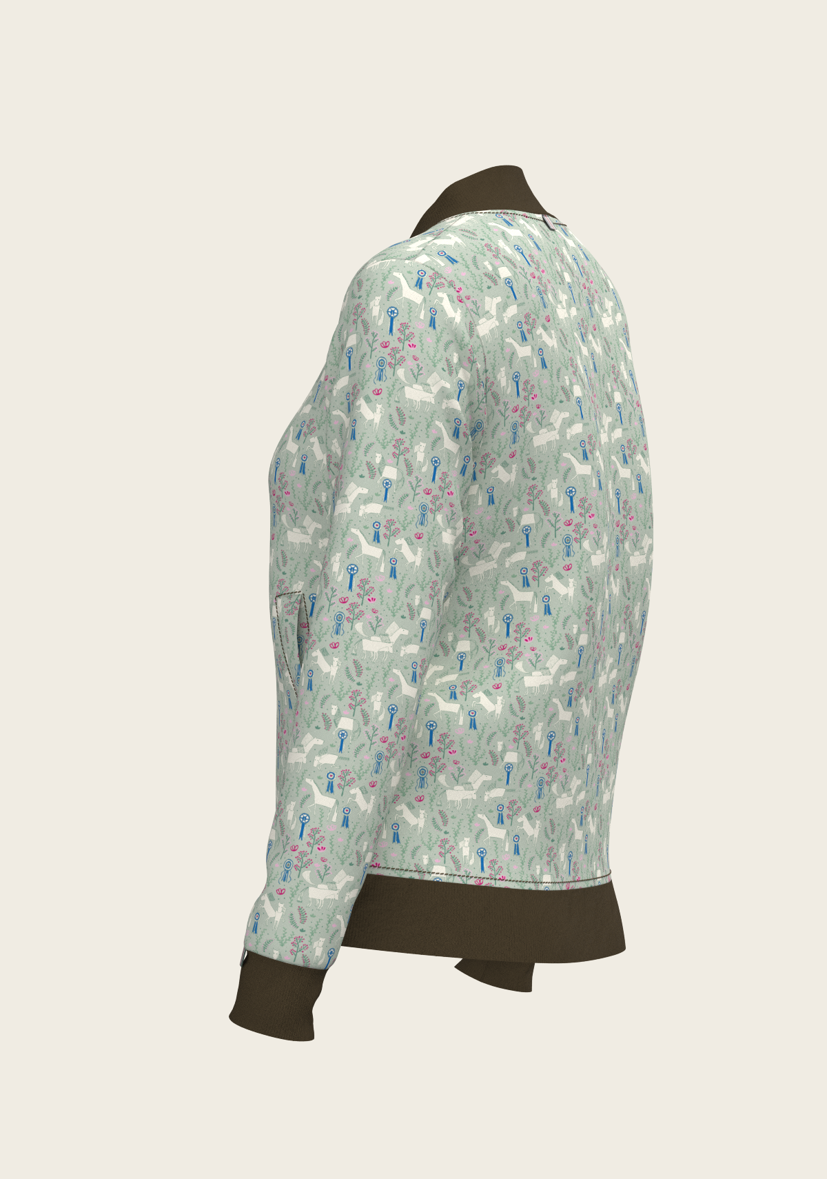 Grapeleaf Rosettes Reversible Jacket
