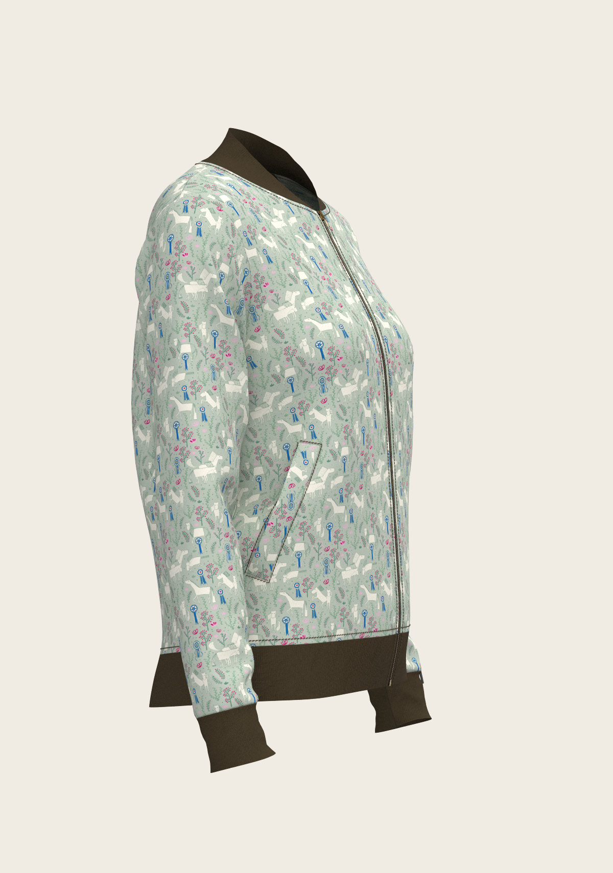 Grapeleaf Rosettes Reversible Jacket