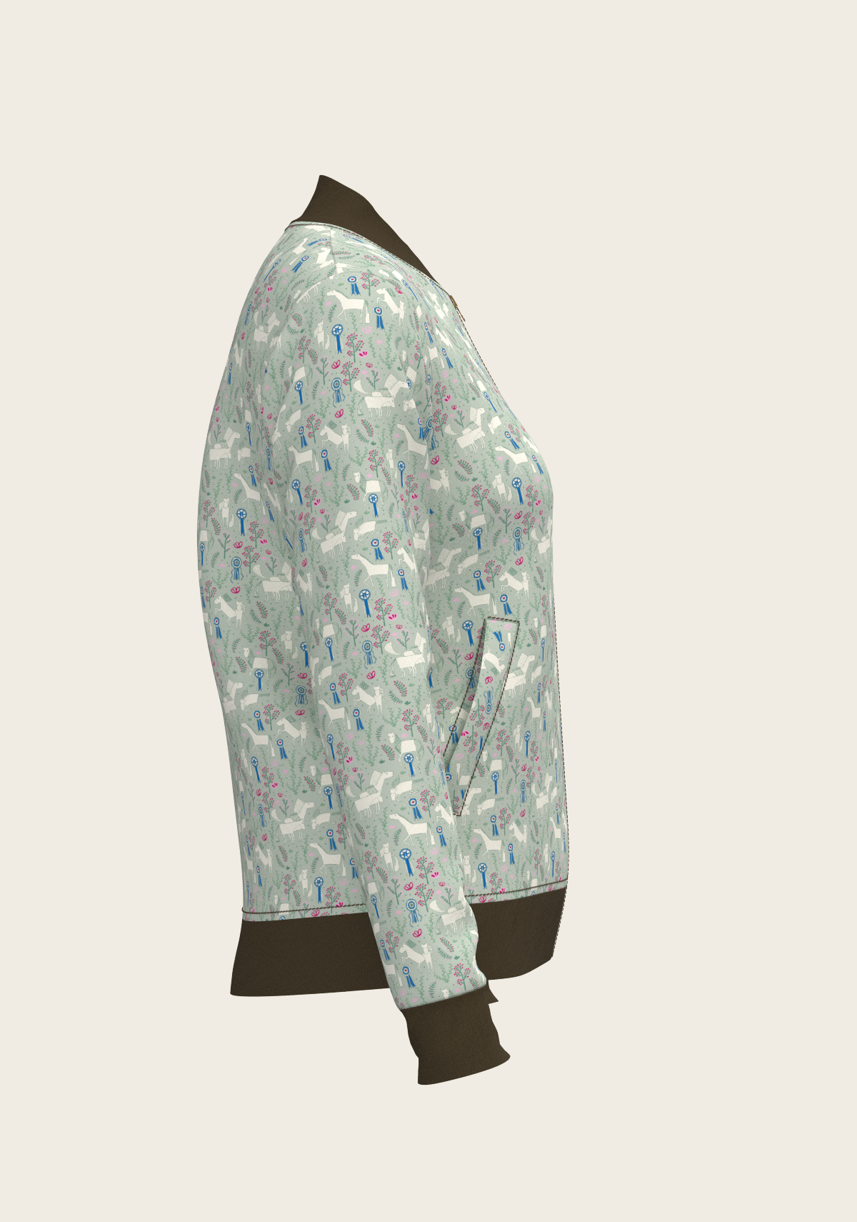Grapeleaf Rosettes Reversible Jacket